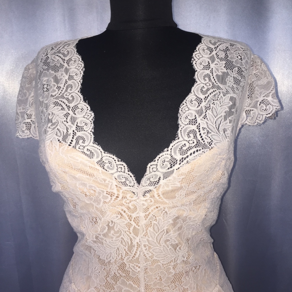 Bebe womens lace romper - Picture 4 of 7